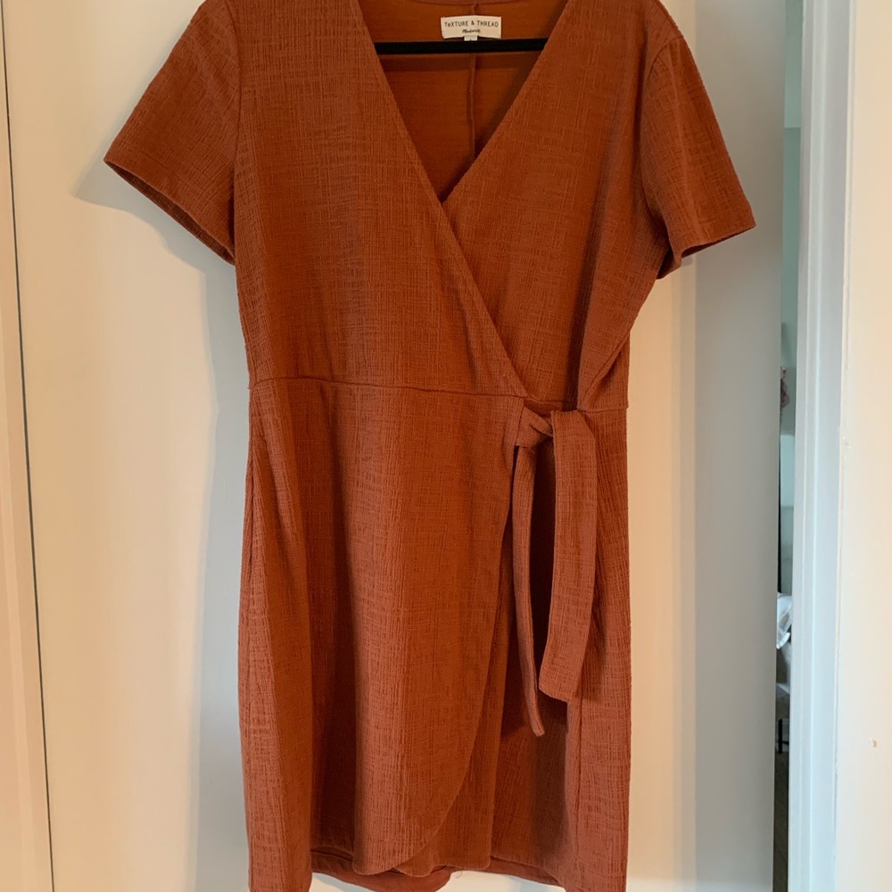 Madewell texture&thread wrap dress *like new*